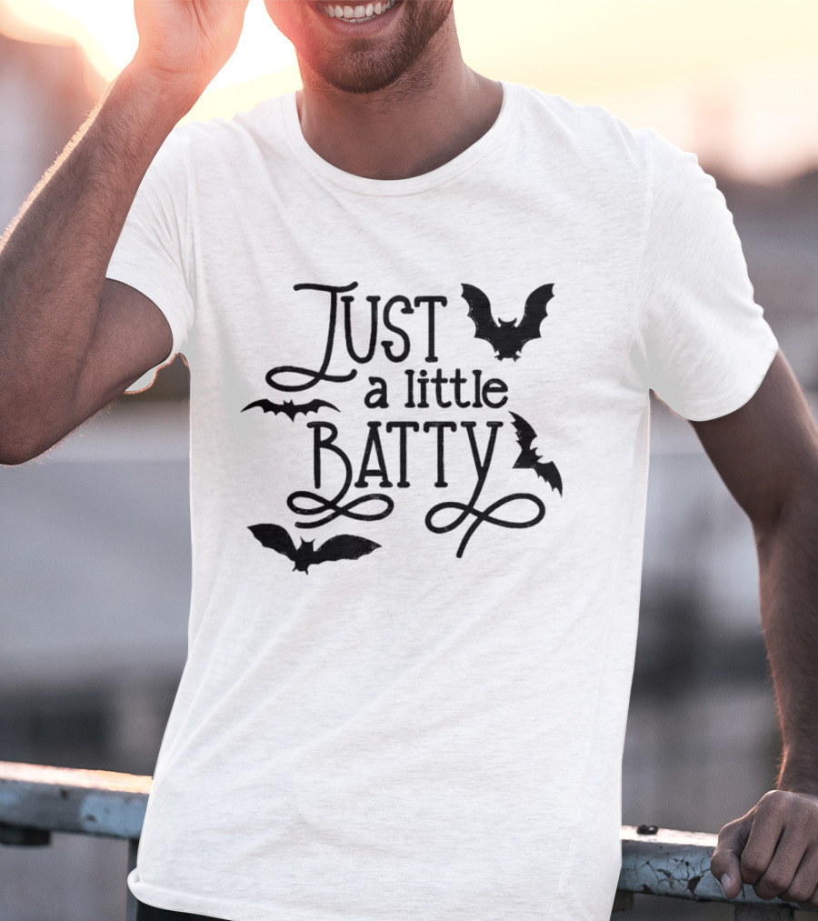 Just A Little Batty With Flying Bats T-Shirt