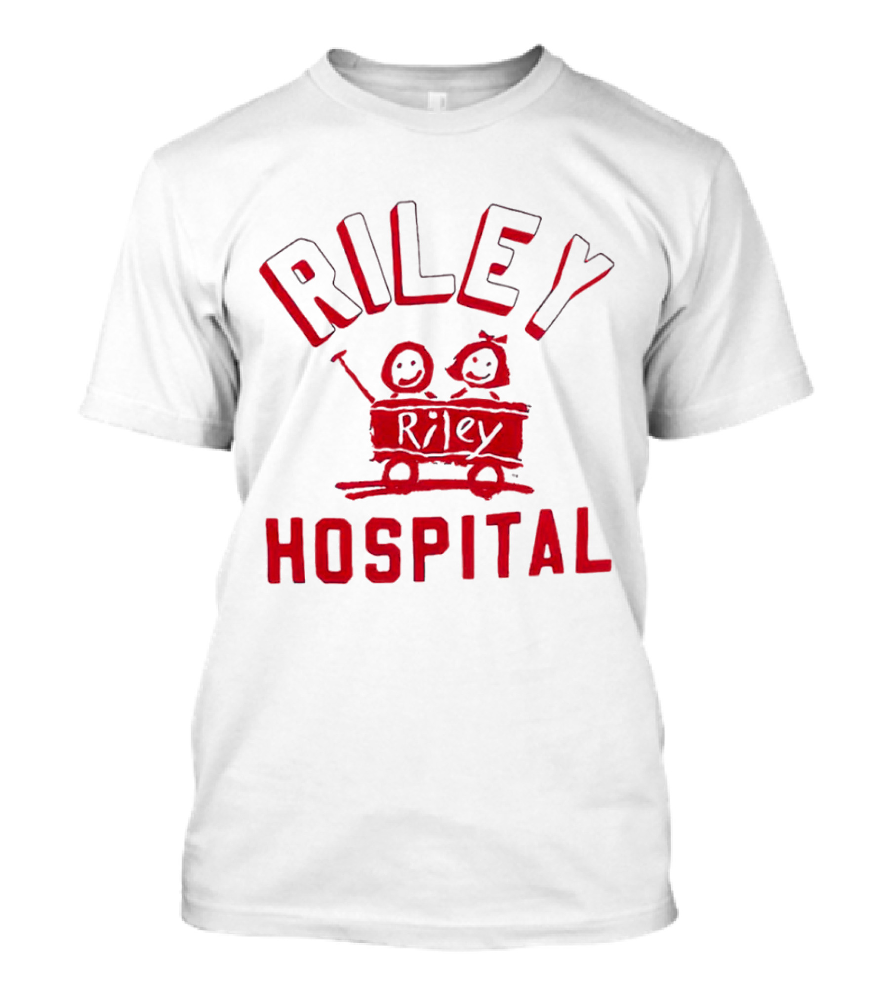Riley Hospital Wagon Smiley Faces Arch T-Shirt