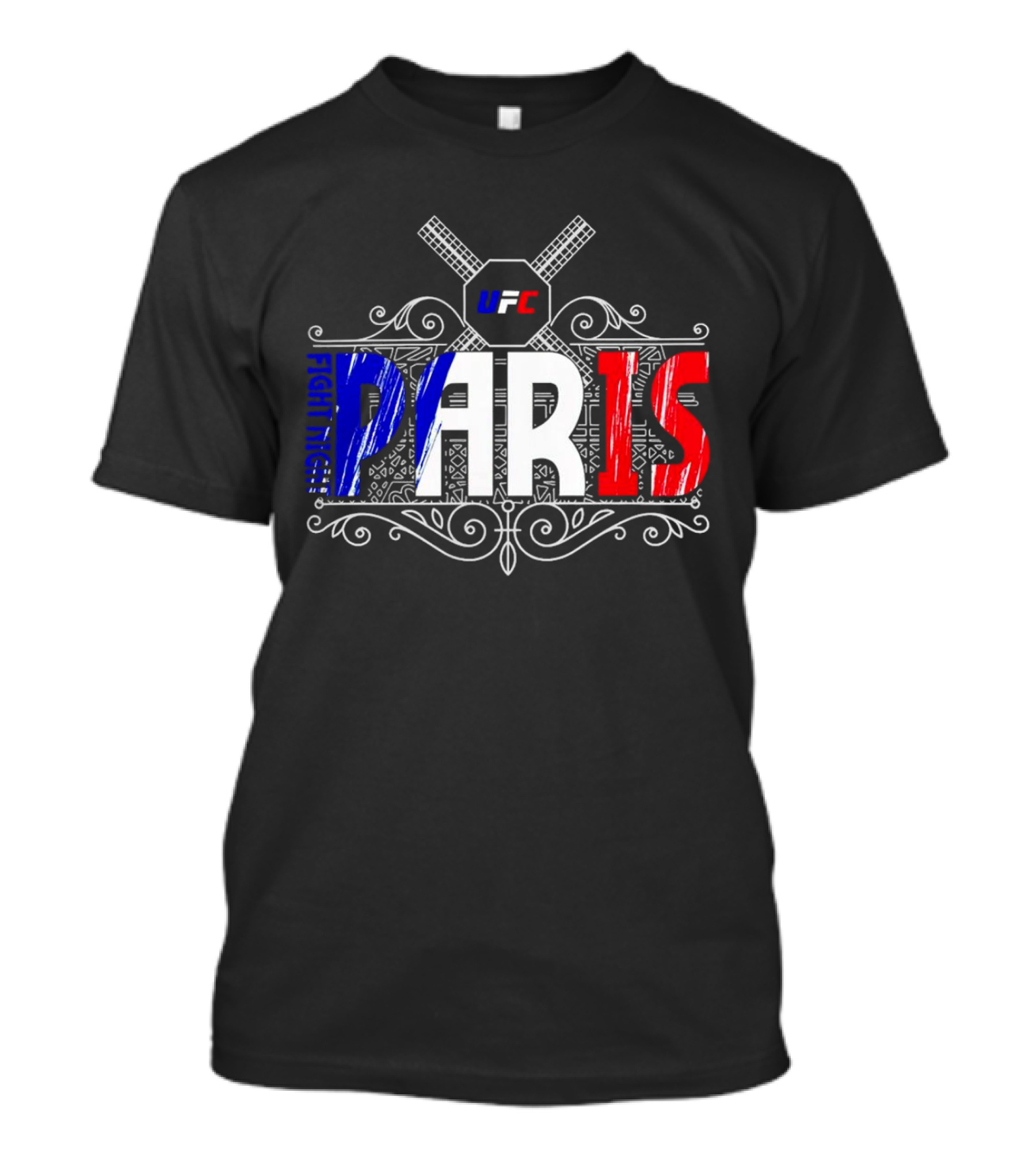 UFC Fight Night PARIS France French Flag T-Shirt