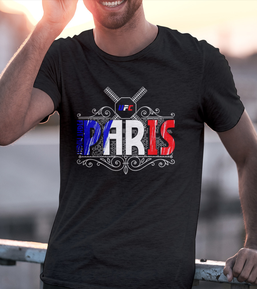 UFC Fight Night PARIS France French Flag T-Shirt