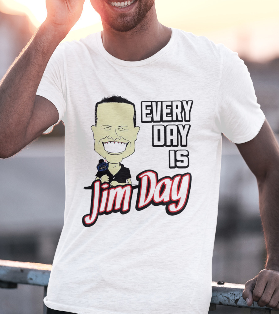 Every Day Is Jim Day Face Character Cartoon T-Shirt