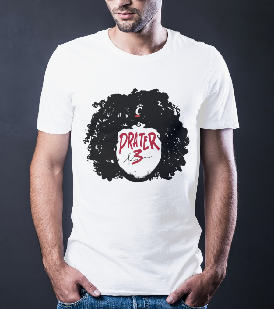 Prater 3 Hair Silhouette Cincinnati Bearcats Football T-Shirt