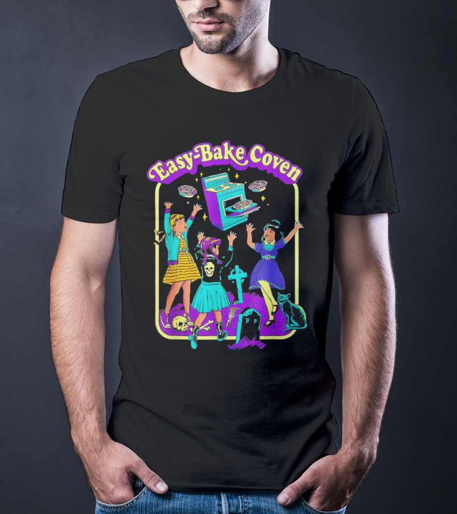 Easy-Bake Coven Witch Halloween Party With Spooky Baking And Cats T-Shirt