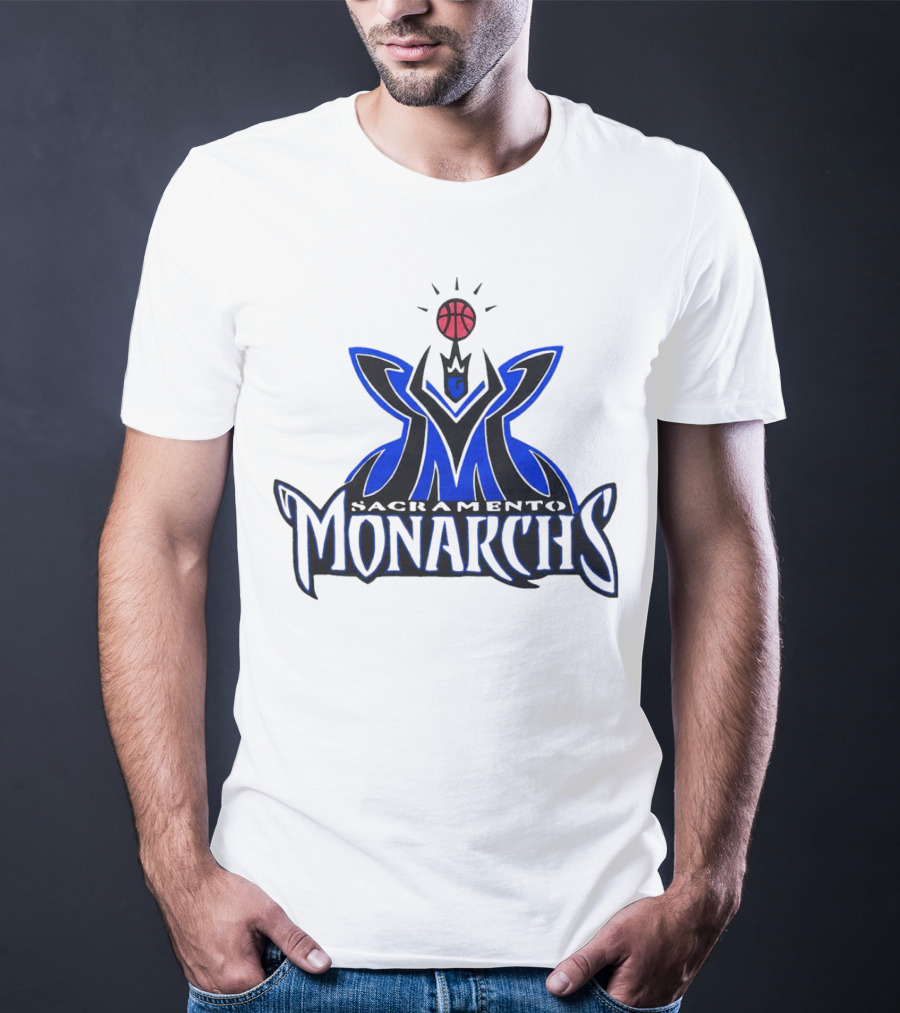 Sacramento Monarchs Basketball Logo Emblem T-Shirt