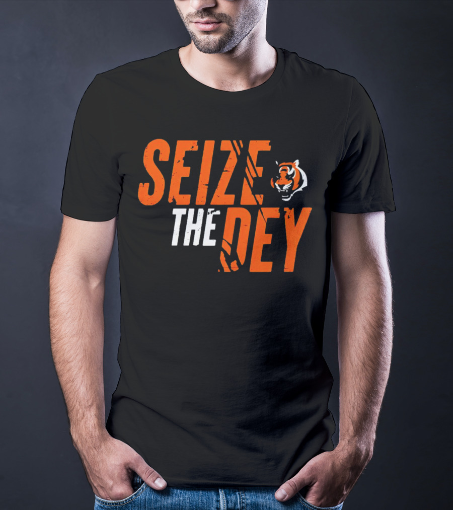 Seize The Dey Cincinnati Bengals Tiger T-Shirt