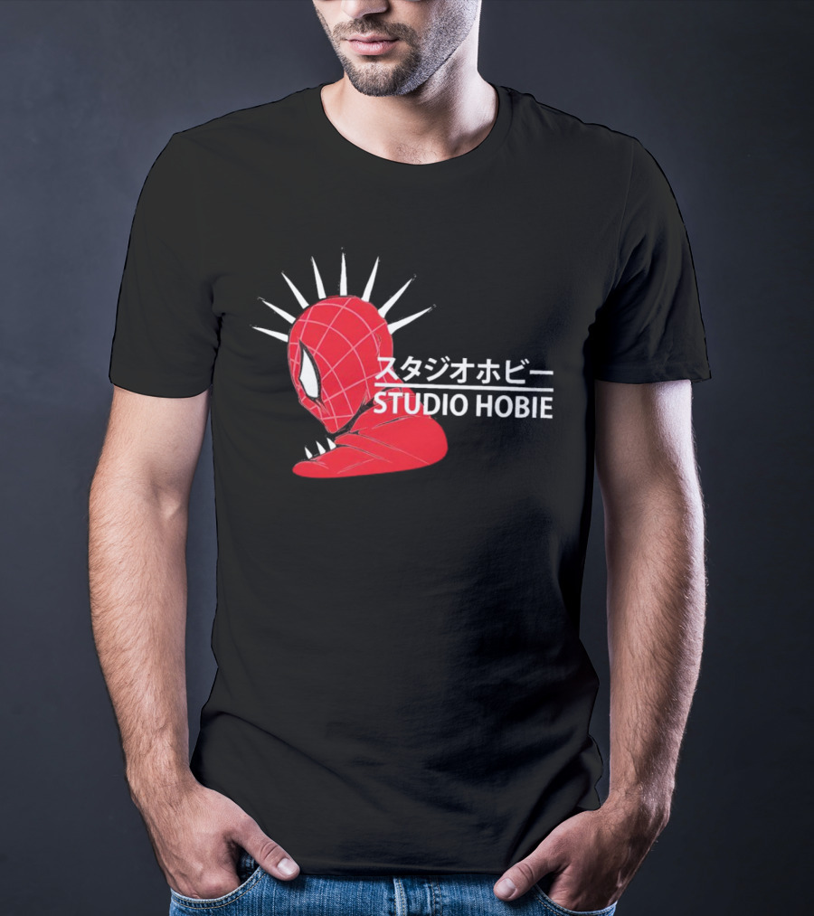 Studio Hobie Spider-Punk Hobart Brown Ghibli T-Shirt