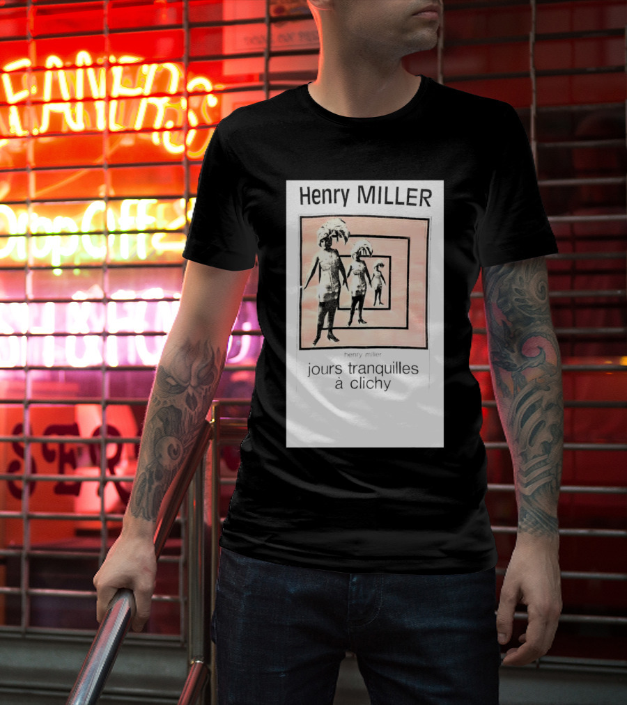 Henry Miller Jours Tranquilles à Clichy Repeating Figures T-Shirt
