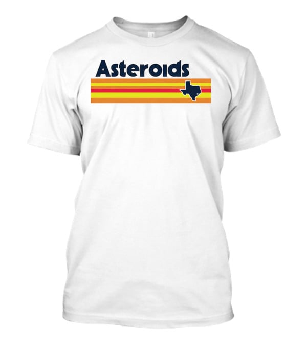 Asteroids Houston Astros Texas Stripe T-Shirt