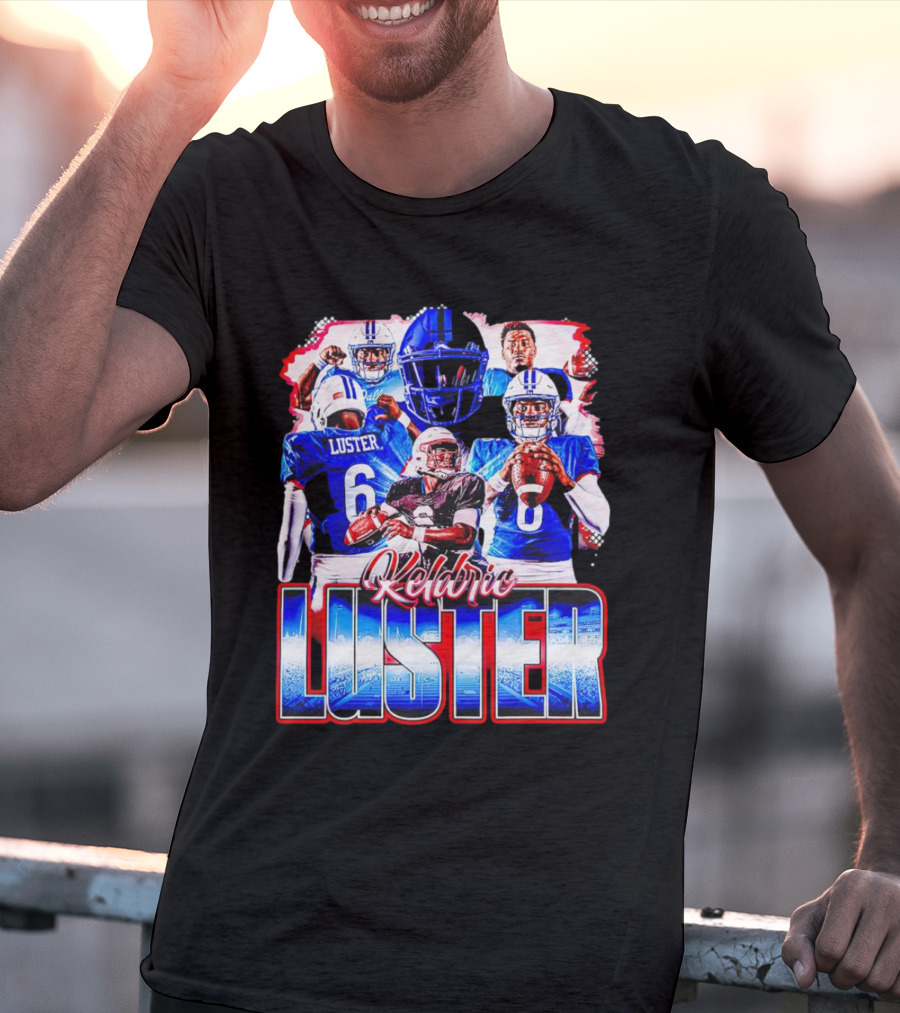 Keldric Luster SMU Mustangs Football T-Shirt