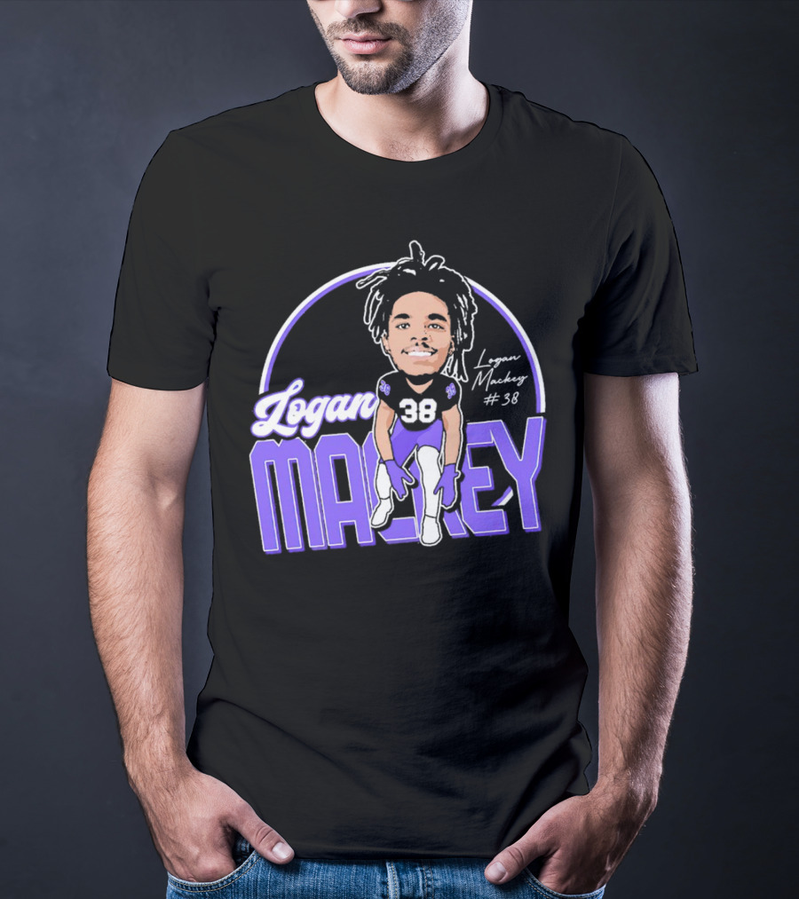 Logan Mackey 38 Weber State Wildcats Football Signature T-Shirt