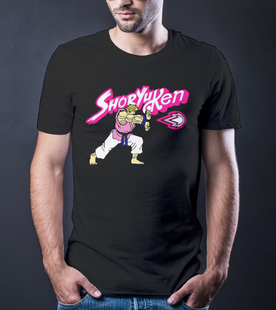 Shoryuken Ken Masters Ken Carson Retro Fighter Action T-Shirt