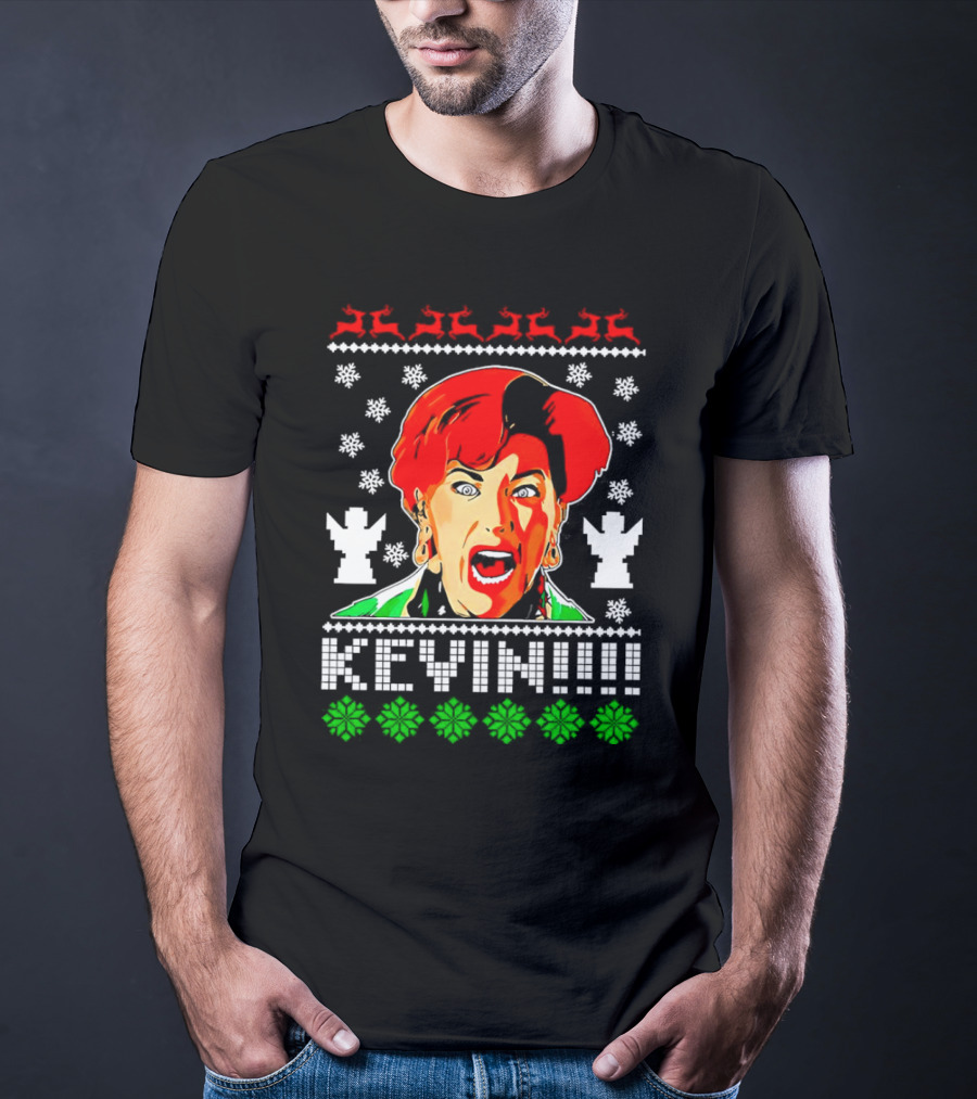 Kate McCallister Kevin Christmas Sweater Style Iconic Scream Holiday T-Shirt