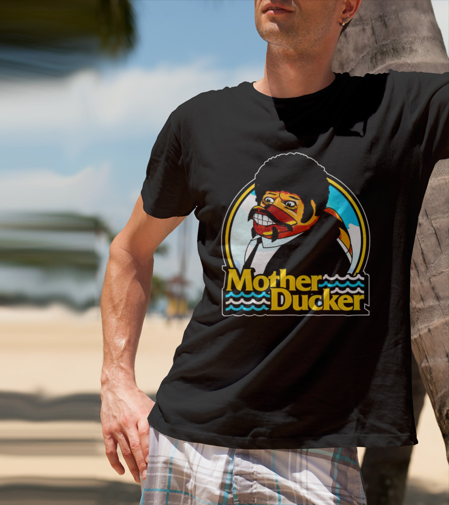 Mother Ducker Retro Cartoon Character Mashup T-Shirt