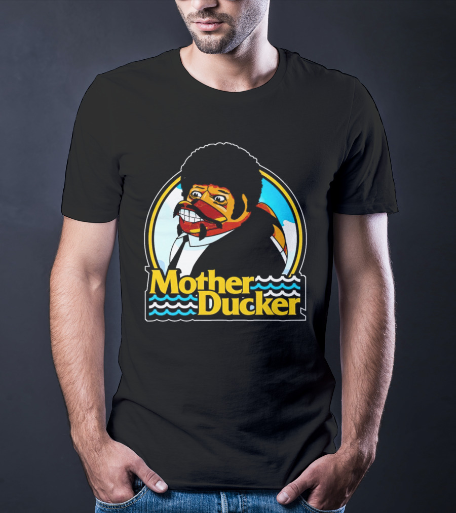 Mother Ducker Retro Cartoon Character Mashup T-Shirt
