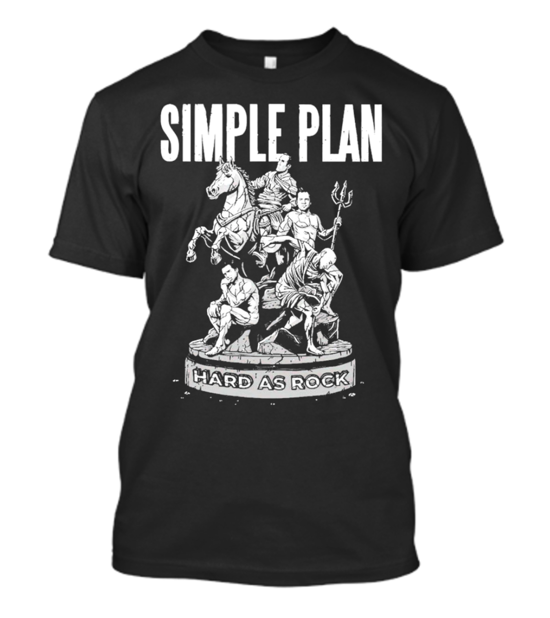 Simple Plan Hard As Rock Statue T-Shirt