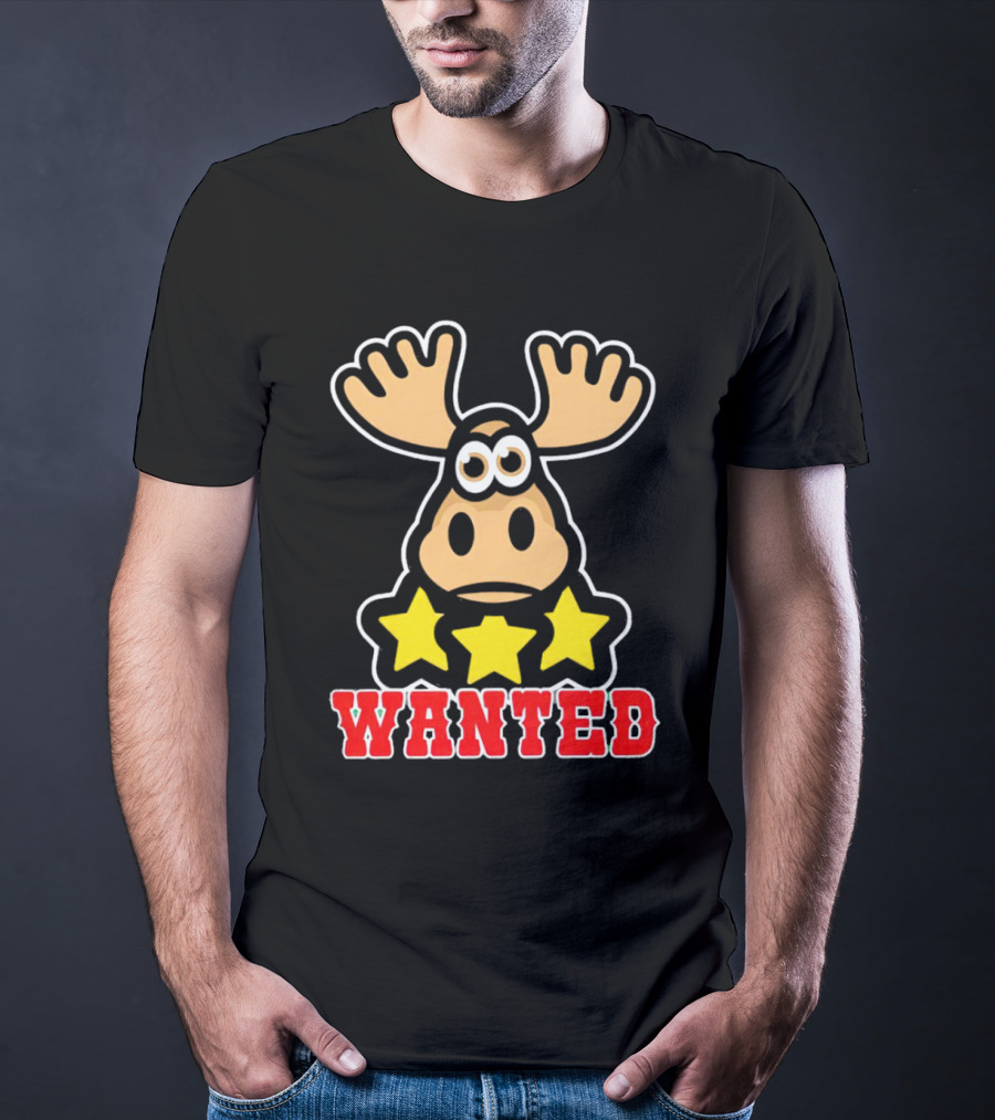 Wanted Three Star Moose Red Dead Redemption T-Shirt