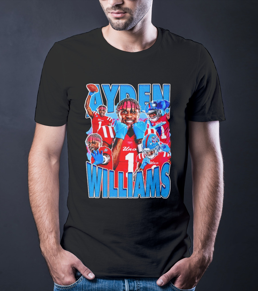 Ayden Williams Uno 1 Ole Miss Rebels Football Vintage T-Shirt
