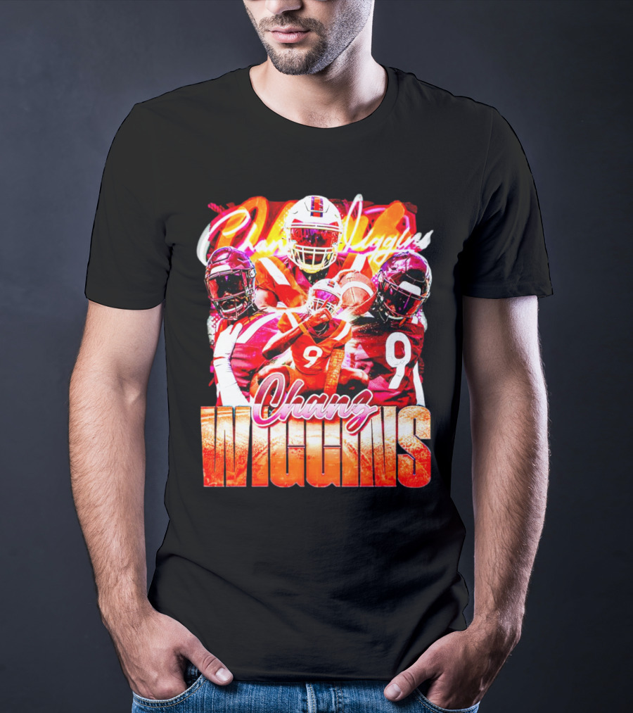 Chanz Wiggins Virginia Tech Hokies Football Vintage T-Shirt
