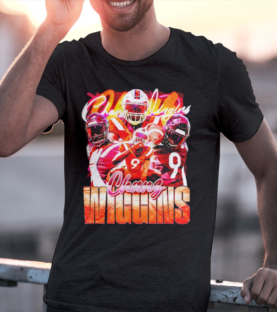 Chanz Wiggins Virginia Tech Hokies Football Vintage T-Shirt