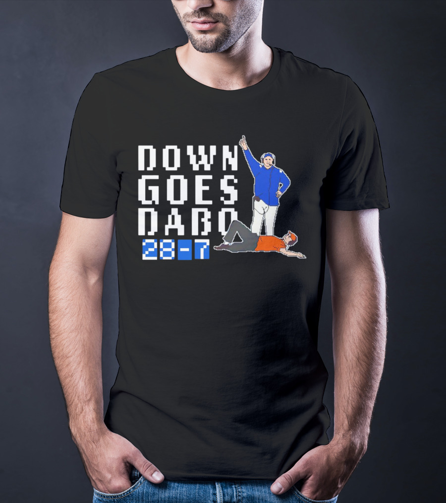 Down Goes Dabo 28-7 Duke Blue Devils Victory T-Shirt