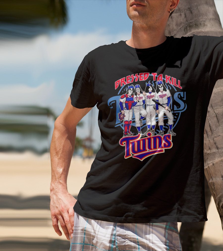 MLB X Minnesota Twins Dressed To Kill Twins Players In Iconic Makeup And Costumes T-Shirt