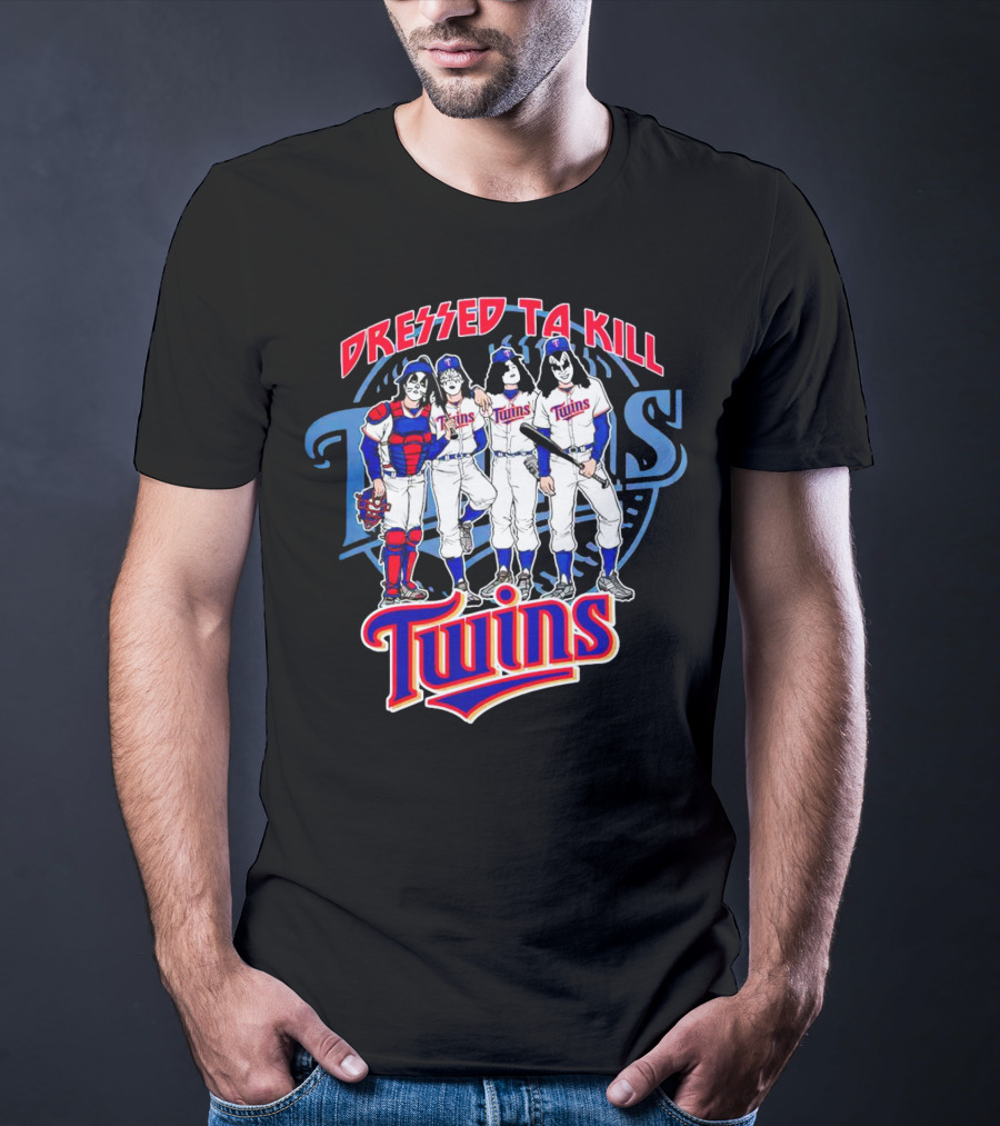MLB X Minnesota Twins Dressed To Kill Twins Players In Iconic Makeup And Costumes T-Shirt
