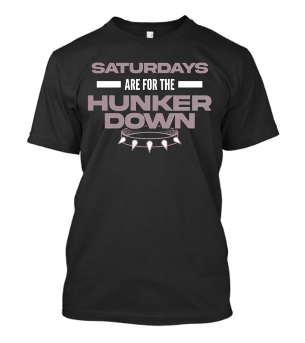 Saturdays Are For The Hunker Down Georgia Bulldogs Football Fanatic Spirit T-Shirt