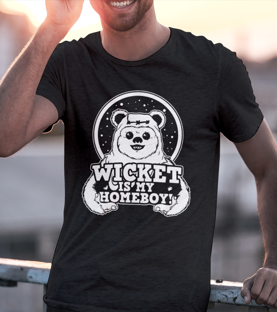Wicket Is My Homeboy Space Bear T-Shirt