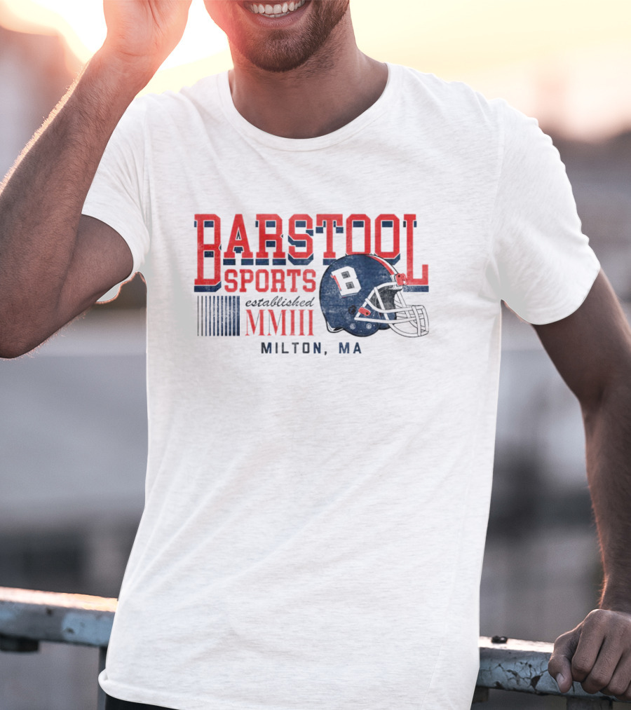 Established MMIII Milton MA Football Helmet T-Shirt