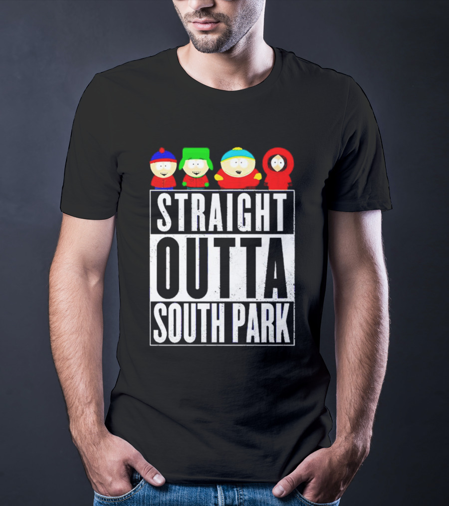 Straight Outta South Park Characters T-Shirt