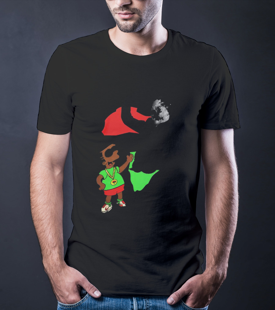 Mandela Bart Simpsons The Dude's My Hero Africa T-Shirt