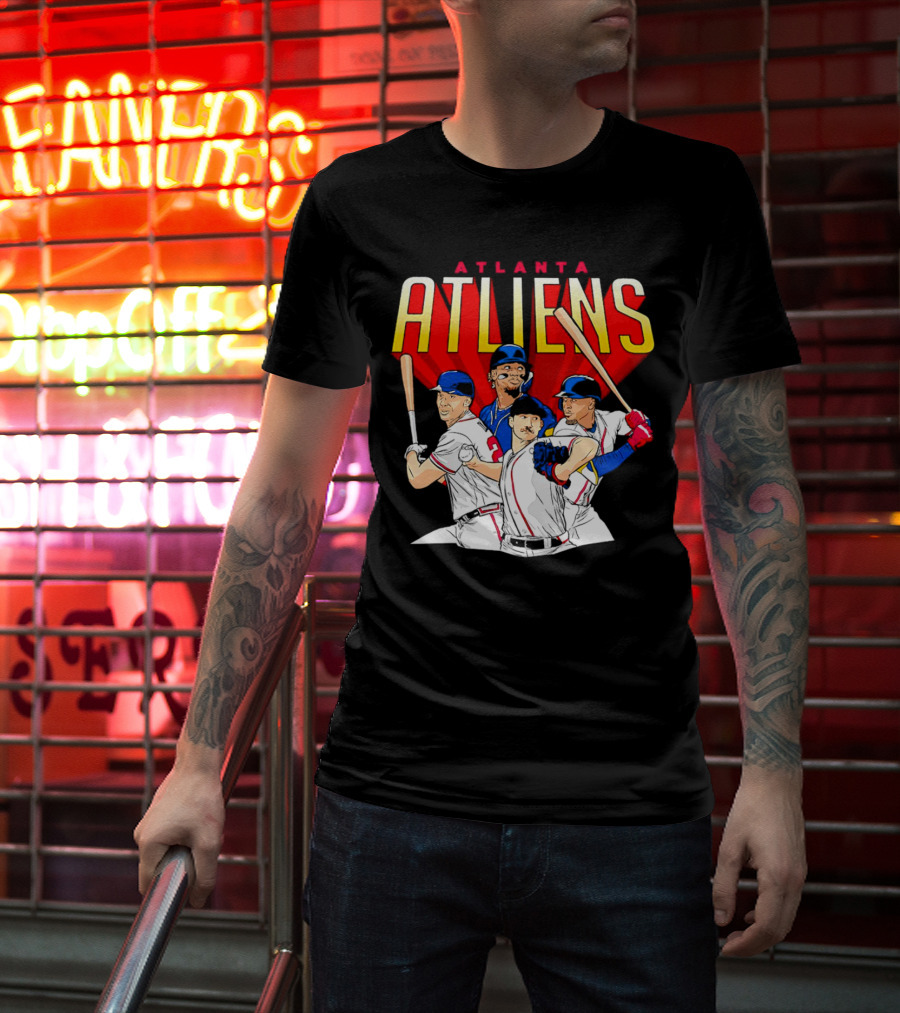 Atlanta ATLiens Braves Players Baseball Fan T-Shirt