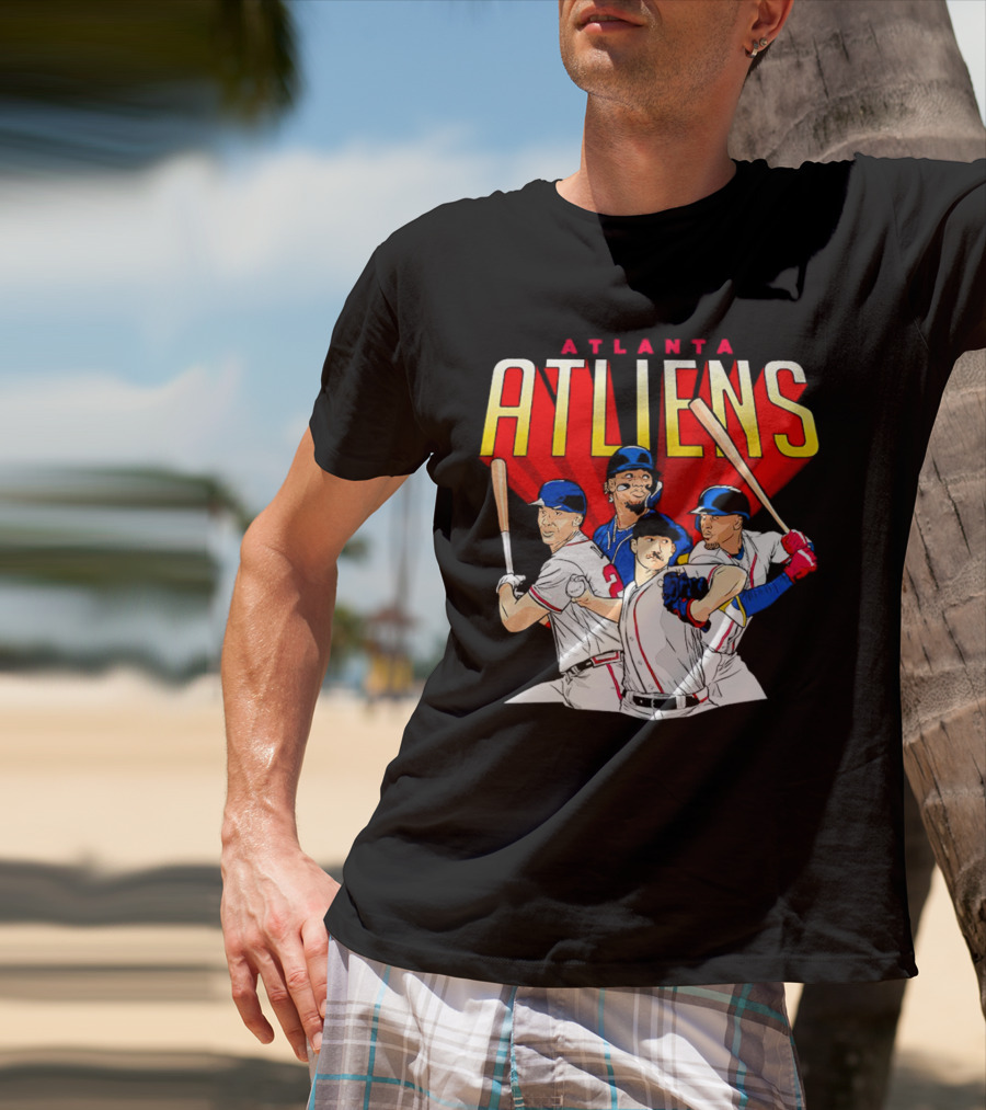 Atlanta ATLiens Braves Players Baseball Fan T-Shirt