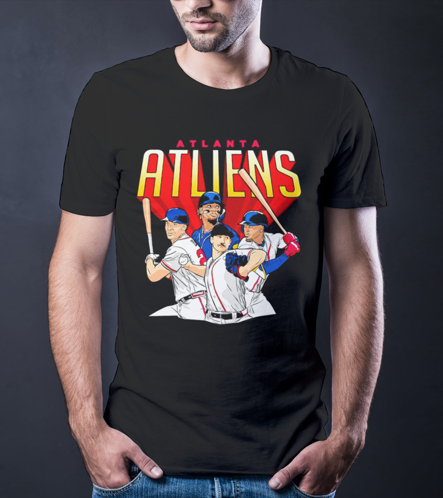 Atlanta ATLiens Braves Players Baseball Fan T-Shirt