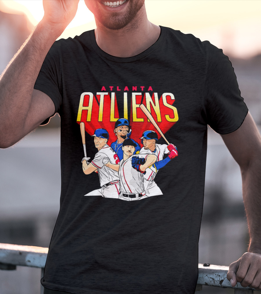 Atlanta ATLiens Braves Players Baseball Fan T-Shirt