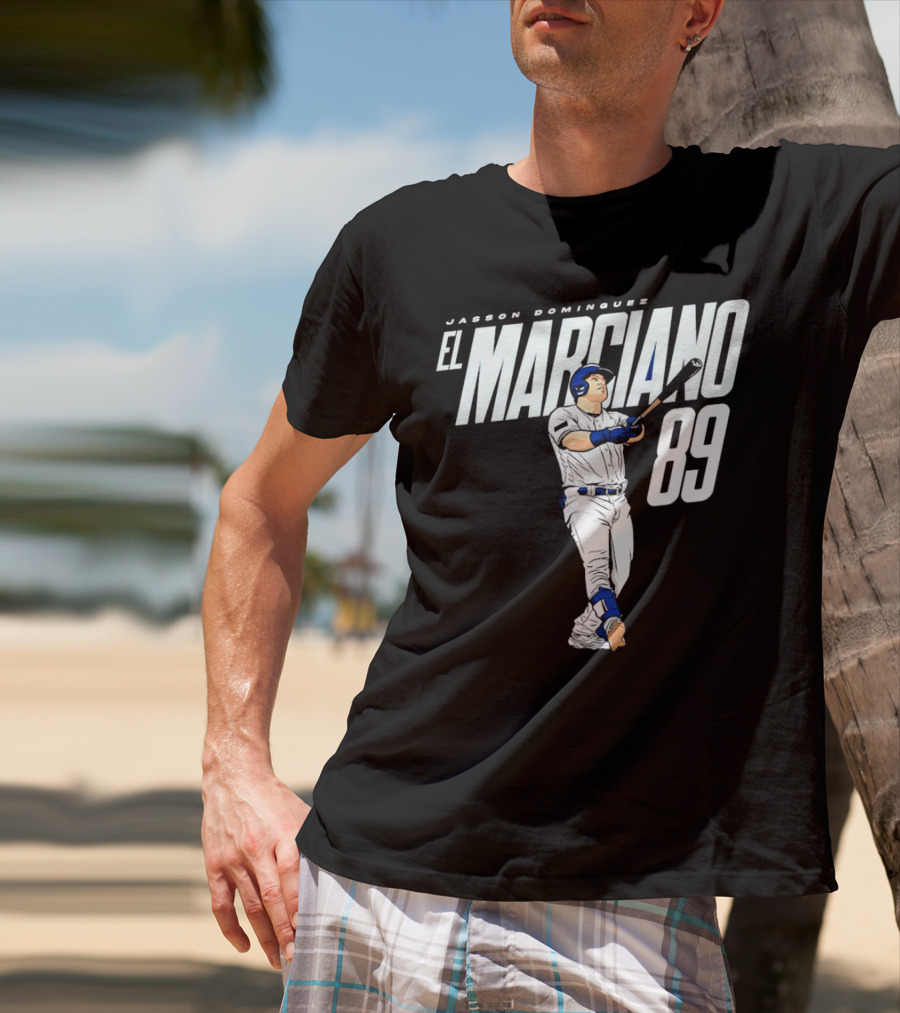 Jasson Domínguez El Marciano 89 New York Yankees Baseball Player T-Shirt