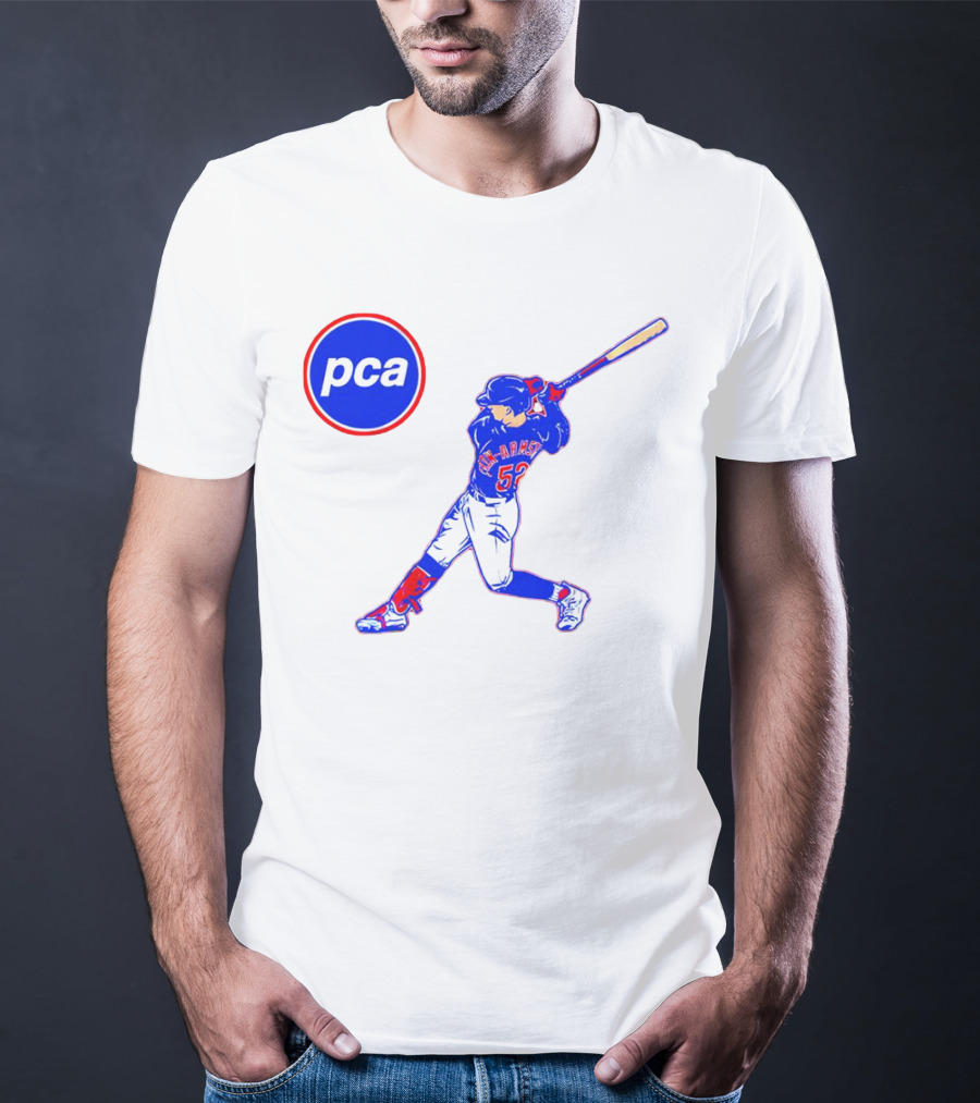 PCA Pete Crow-Armstrong Chicago Cubs Baseball Player Swinging Bat T-Shirt