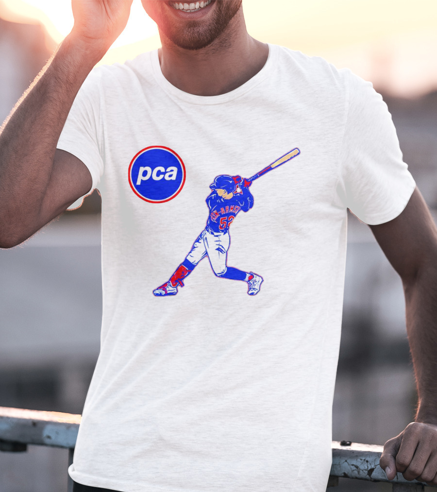 PCA Pete Crow-Armstrong Chicago Cubs Baseball Player Swinging Bat T-Shirt