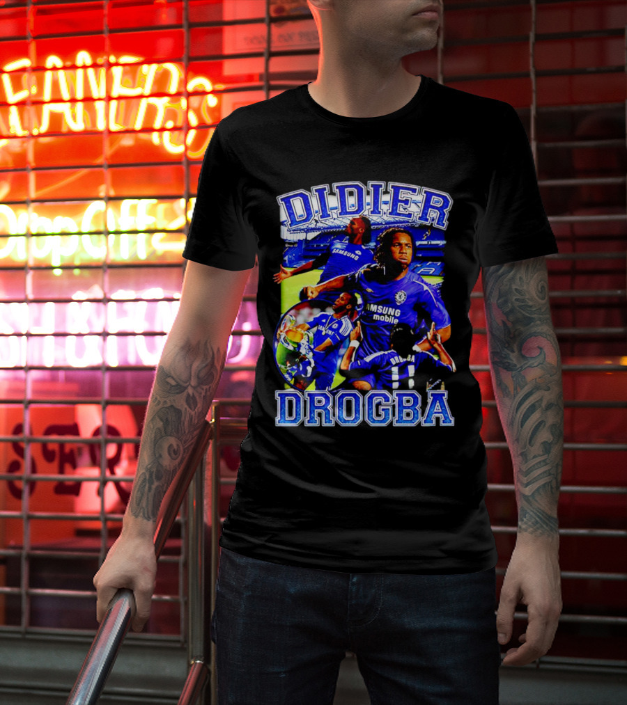 Didier Drogba Chelsea Samsung Mobile Victory T-Shirt