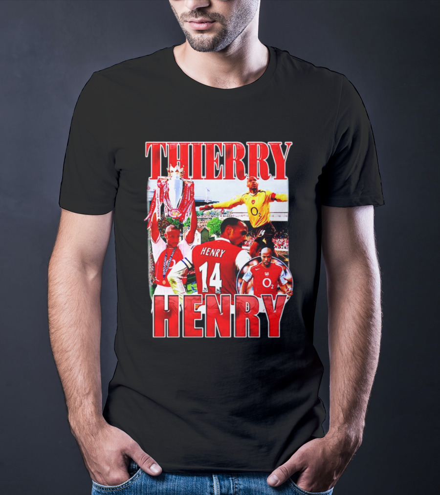 Thierry Henry Arsenal 14 Legend Iconic Moments T-Shirt