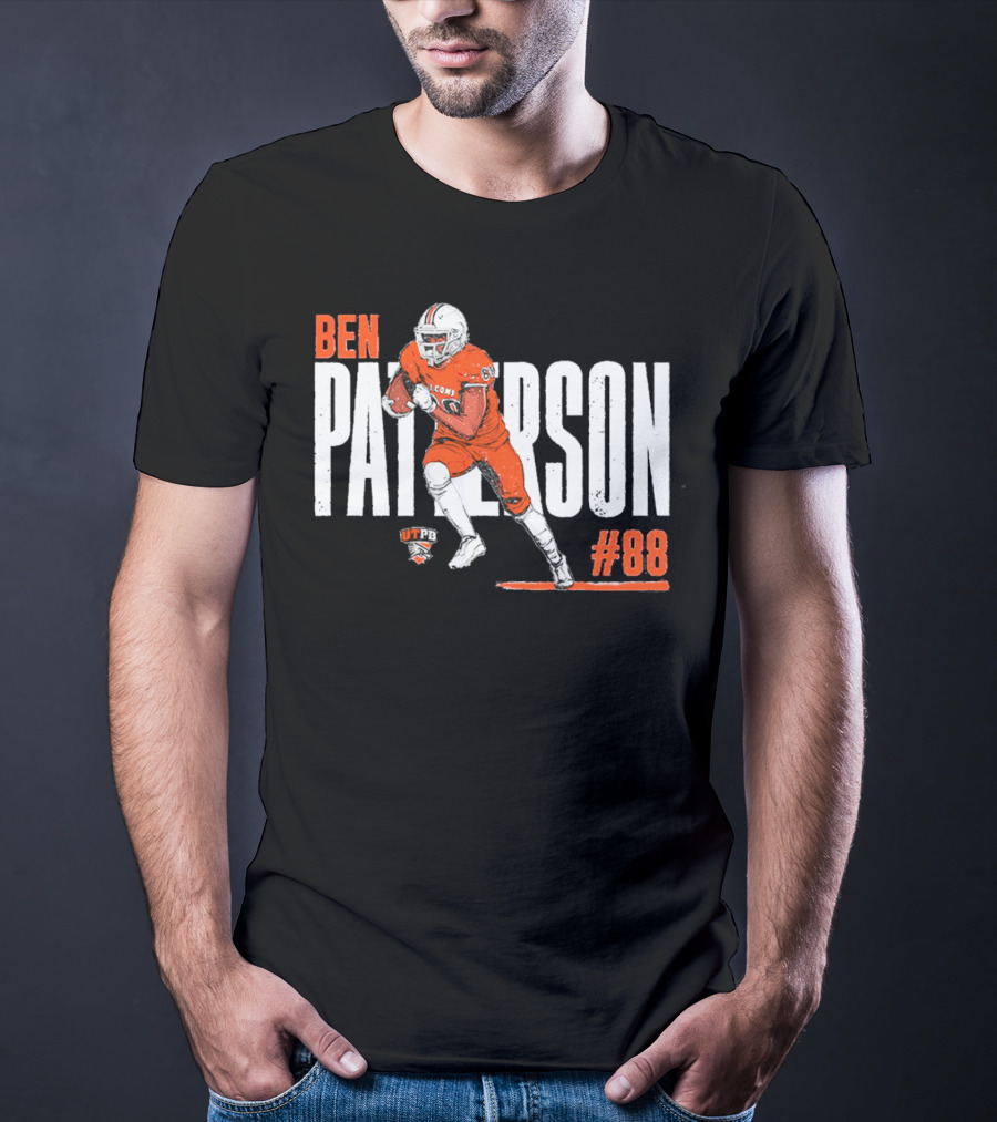Ben Patterson UTPB Falcons #88 NCAA Football T-Shirt