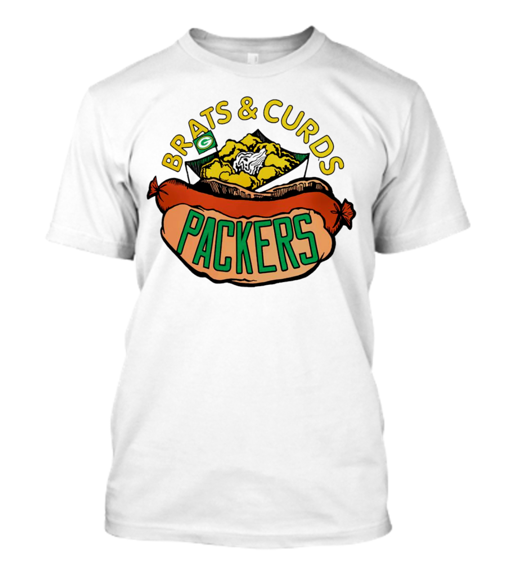 Packers Brats And Curds Football Fan Delight T-Shirt