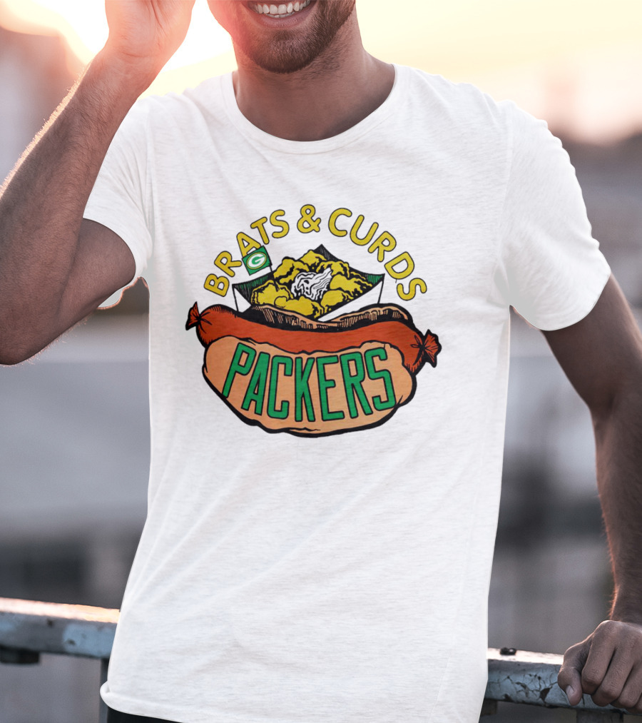 Packers Brats And Curds Football Fan Delight T-Shirt