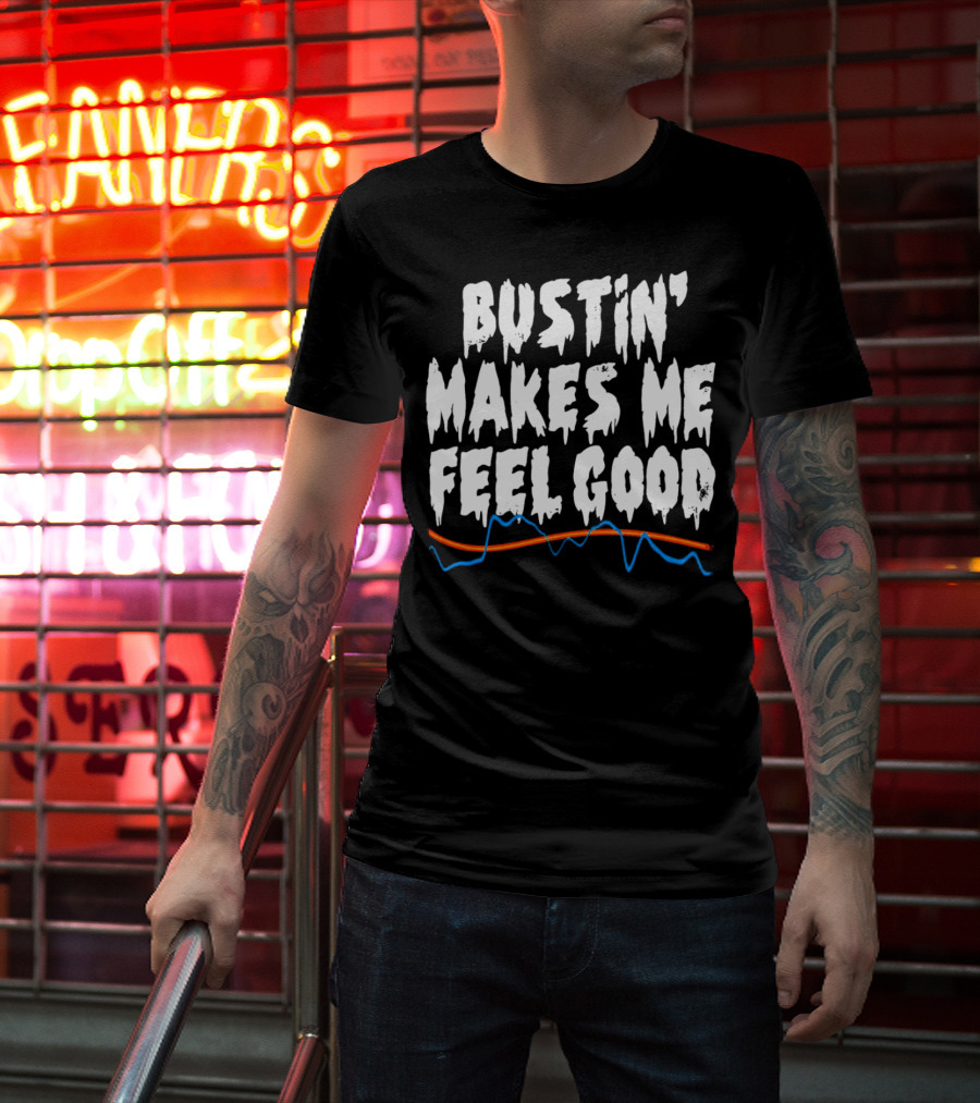 Bustin' Makes Me Feel Good Ghostbusters Electro Wave T-Shirt