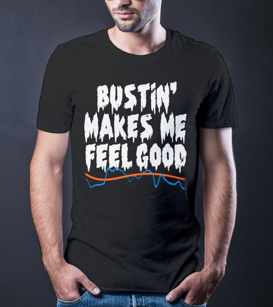 Bustin' Makes Me Feel Good Ghostbusters Electro Wave T-Shirt