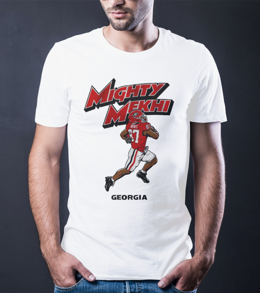 Mighty Mekhi Mews 87 Georgia Bulldogs T-Shirt