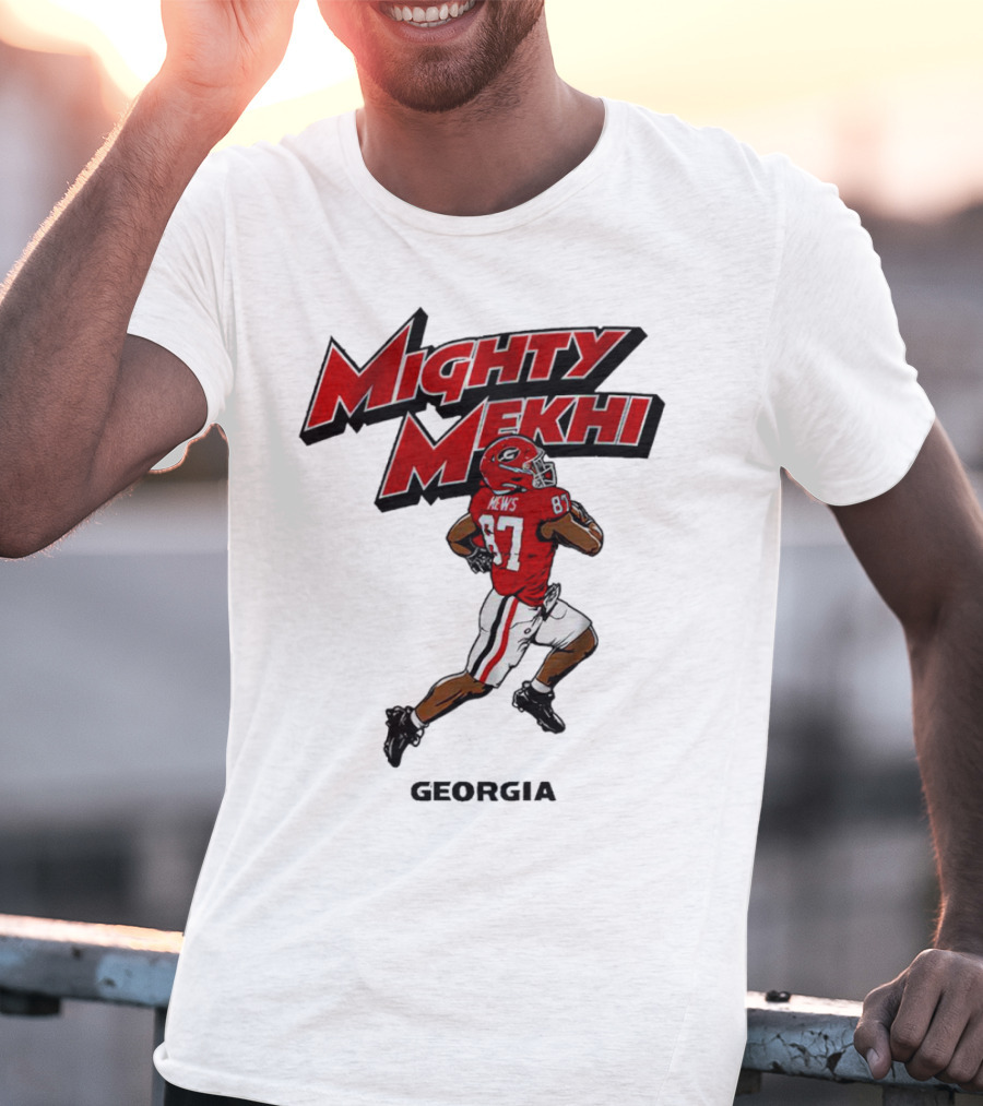 Mighty Mekhi Mews 87 Georgia Bulldogs T-Shirt