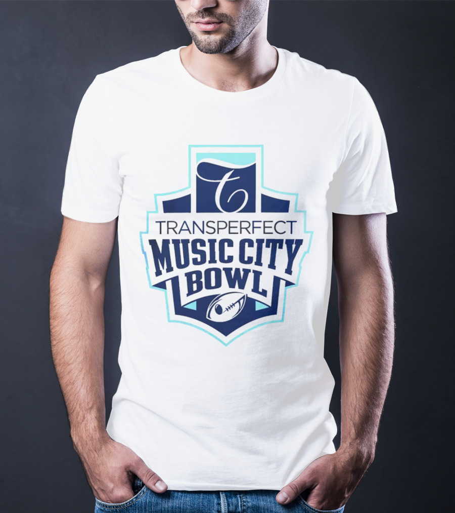 Transperfect Music City Bowl Football Emblem T-Shirt