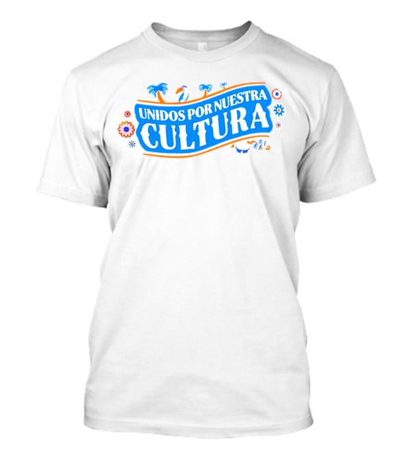 Hispanic Heritage Night Unidos Por Nuestra Cultura With Musical Notes And Flowers T-Shirt