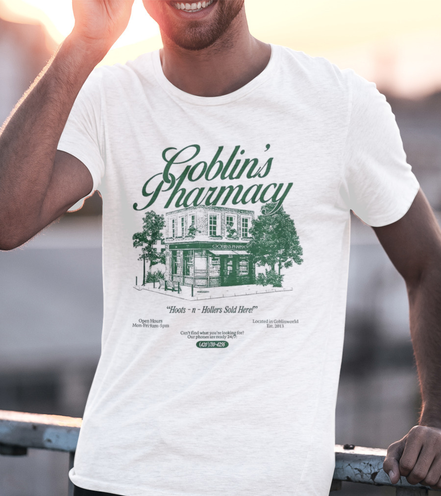 Goblin’s Pharmacy Hocus-n-Hollers Sold Here Since 1921 T-Shirt